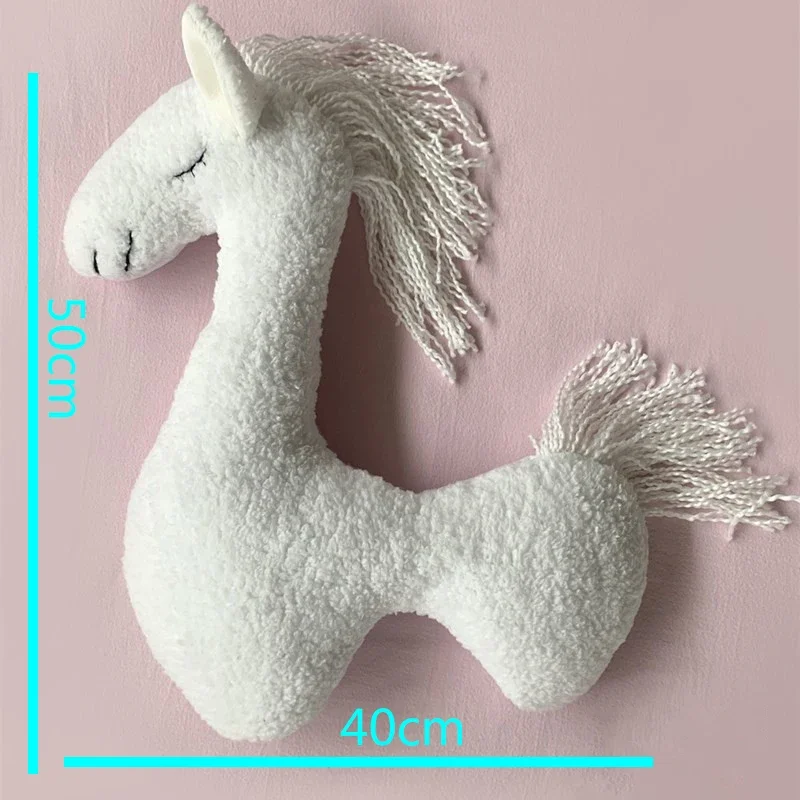 Accesorios de fotografía recién nacido unicornio posando caballo almohada cojín manta telones de fondo estudio fotográfico estera Linda decoración de muñeco de peluche