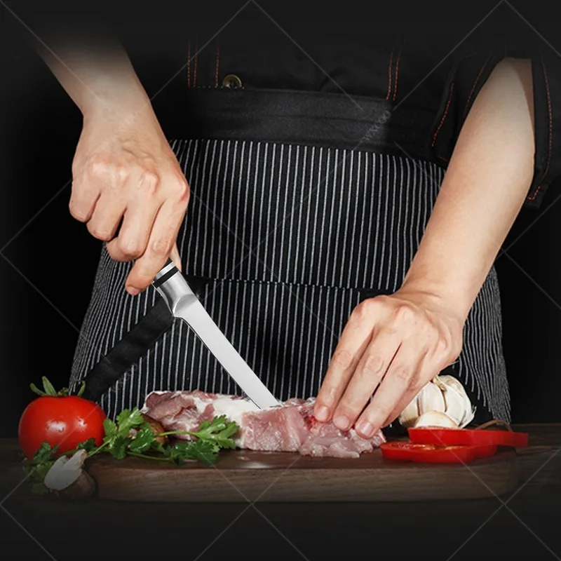 Cuchillo de Chef japonés Sashimi, cuchillo de salmón, cuchillo de corte y deshuesado de carne de carnicero de acero inoxidable, rebanador de frutas para el hogar