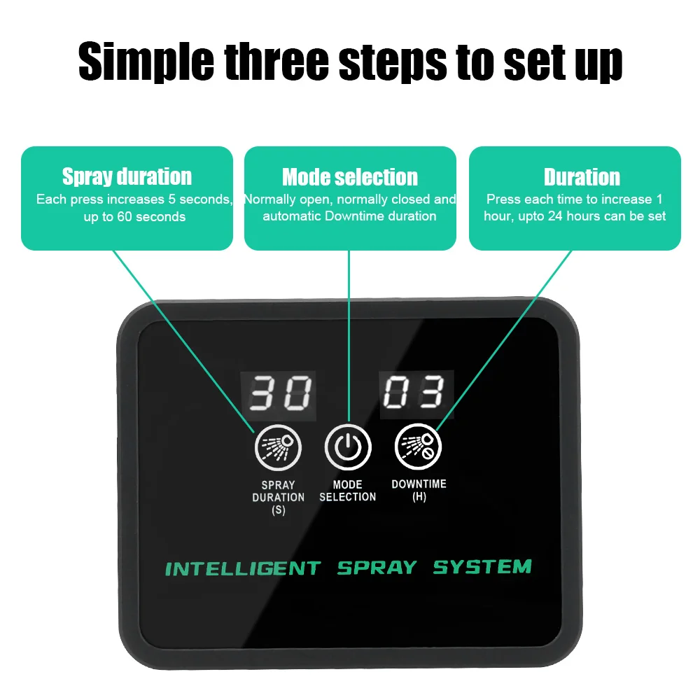Pulverizador de plantas de jardín, sistema de riego automático con pantalla táctil, Kit de sistema de riego por pulverización