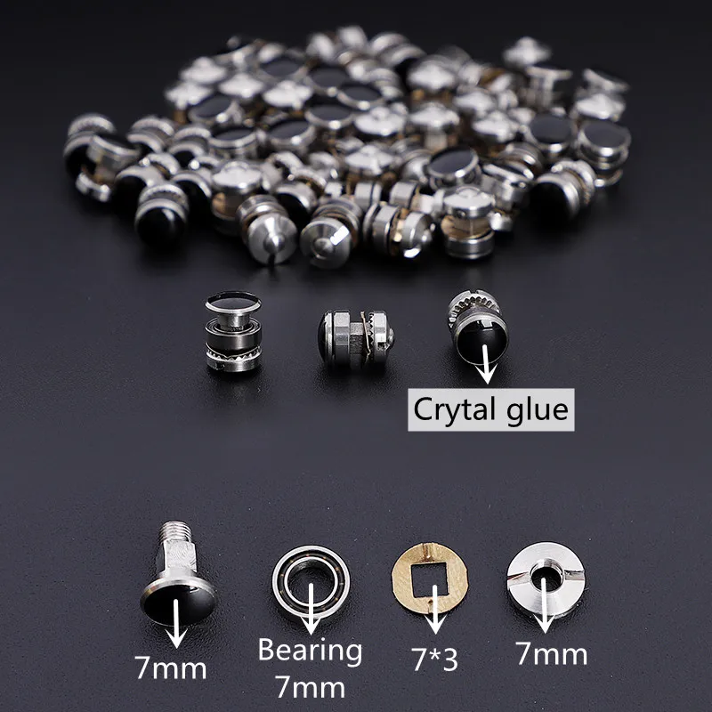 HONGYUAN 40 Uds 8 estilos tornillos de rodamiento para tijeras de pelo uso de salón de peluquería accesorios piezas de repuesto tornillos de uso de peluquero