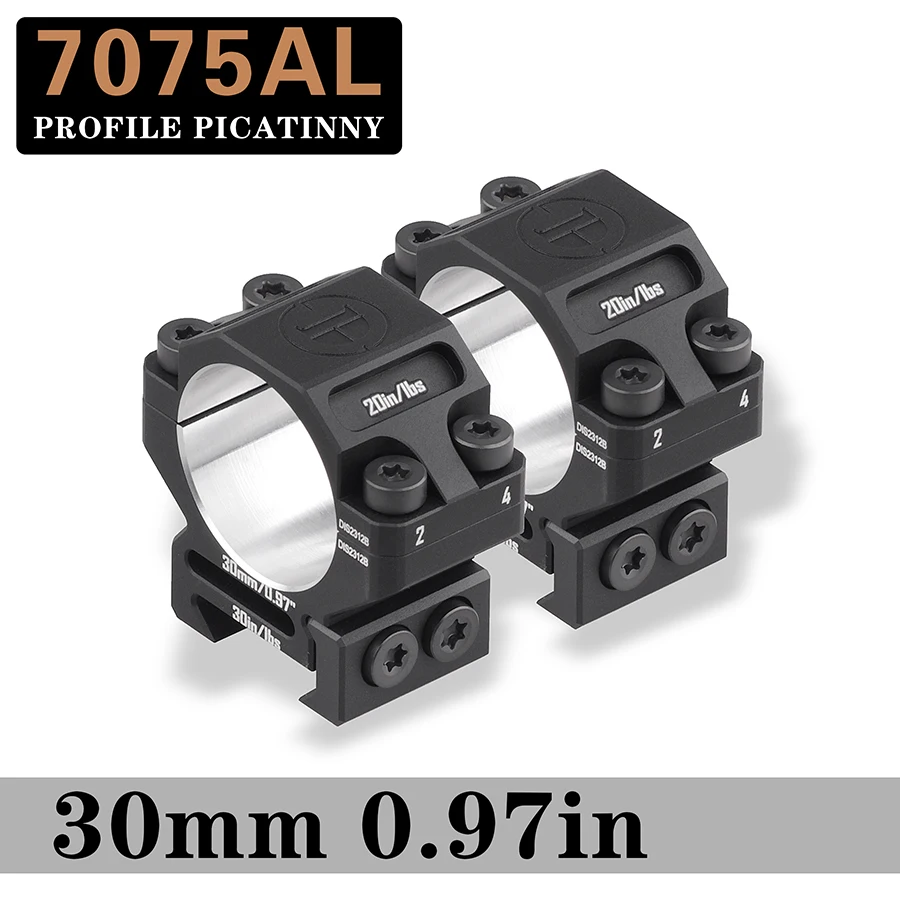 Discovery-anillos de alcance de 30mm para riel Picatinny Cnc 7075, accesorios de caza de aluminio de aviación, anillo de montaje para exteriores