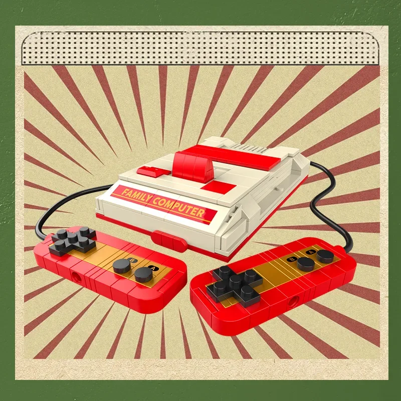 DIY Retro electrodomésticos muebles TV ordenador cinta Walkman consolas de juegos Radio bloques de construcción modelo ladrillo juego Juguetes