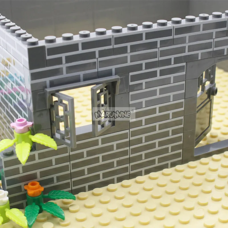 Marumine ladrillos MOC 100 Uds 1x4 casa pared bloques de construcción piezas de cubo compatibles con 15533 piezas de accesorios de Idea de construcción