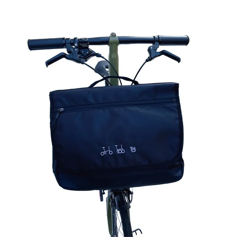 Bolsas y alforjas para bicicleta, uso para Brompton Birdy BYA412, bolsa de almacenamiento frontal plegable para bicicleta, bolso con bolsas, cubierta impermeable para montaje