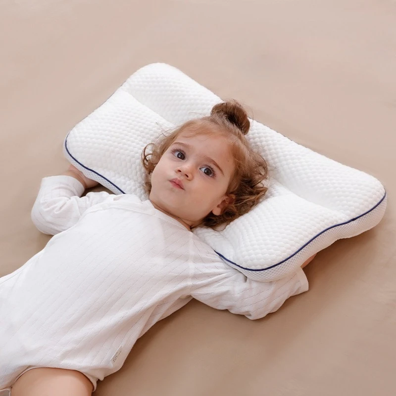 Almohada para Niños de 1 a 16 Años, Protección para el Cuello, Almohadas Infantiles con Divisiones, Ropa de Cama para Bebés, Jardín de Infancia, Todas las Temporadas, Almohada para Dormir