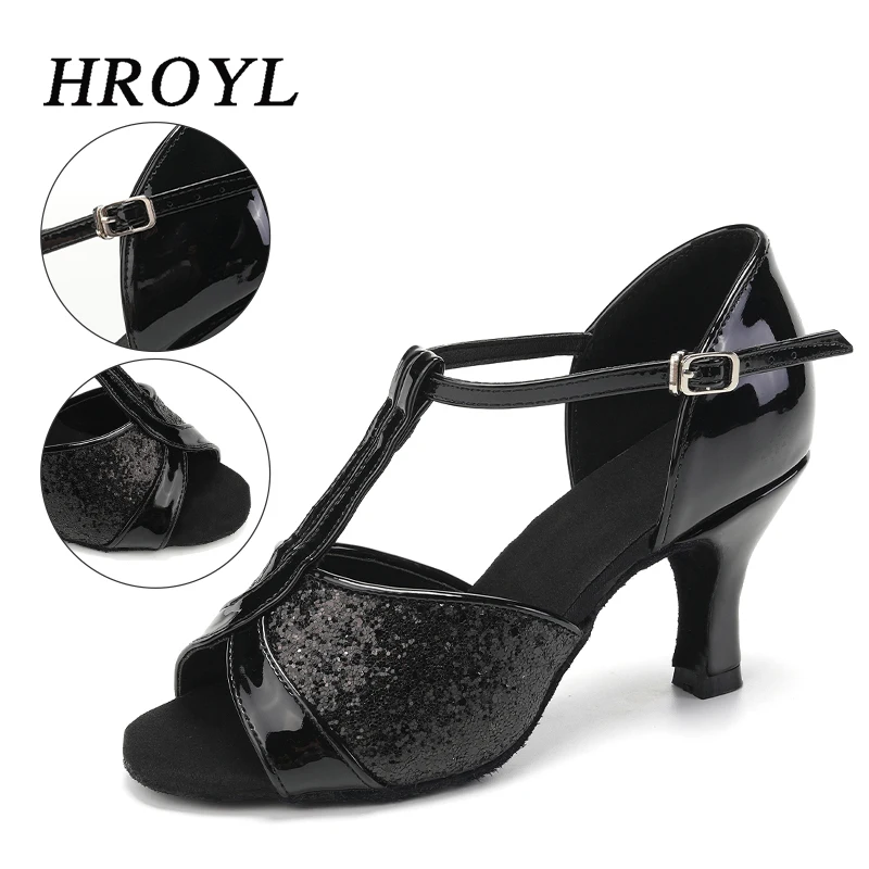 Zapatos de baile para mujer/niñas/señoras salón de baile latino moderno Tango y Salsa 5,5/7, 5 CM zapatos de baile de tacón sandalia de entrenamiento