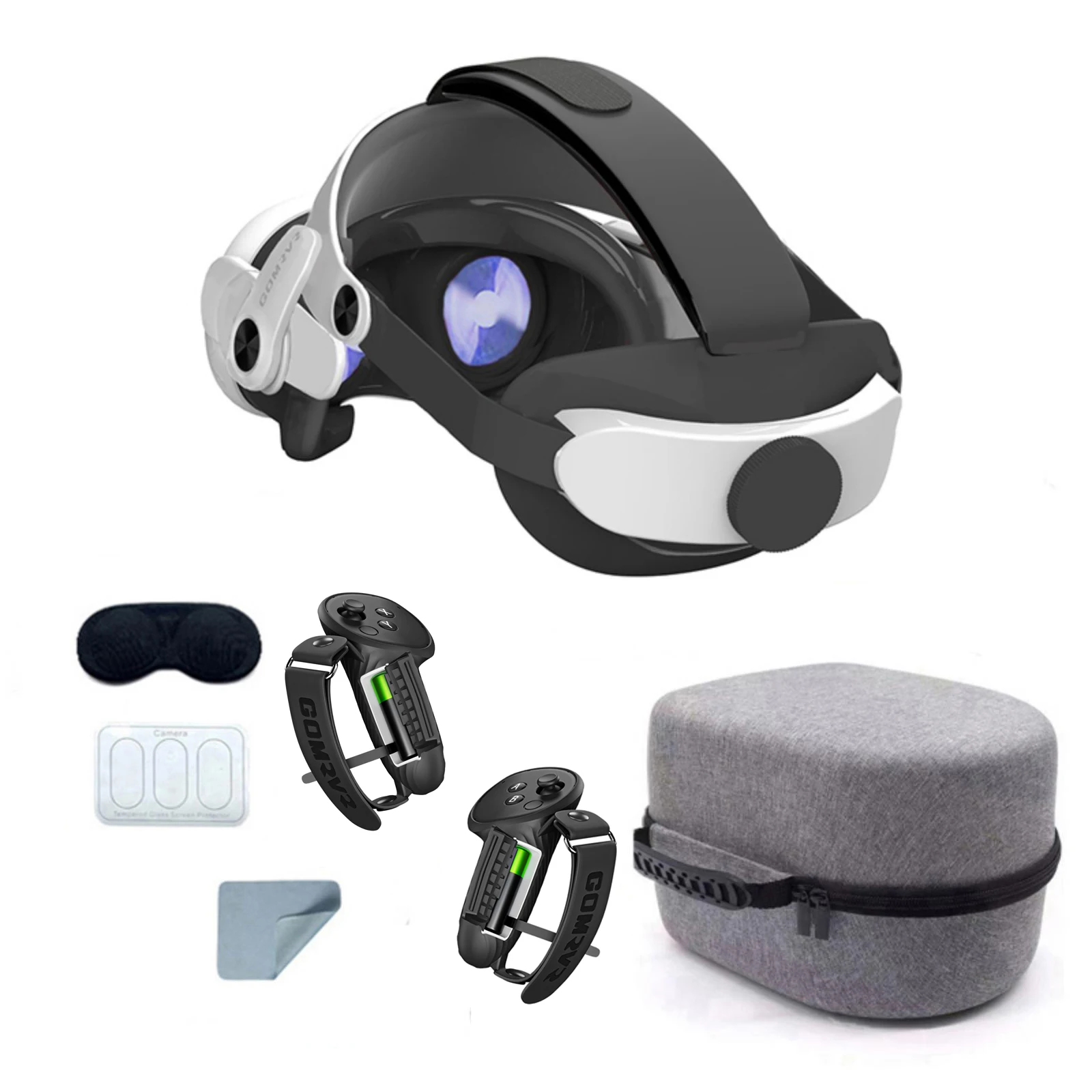 Correa de cabeza reemplazable GOMRVR para Meta Quest 3 VR, mejora la comodidad, correa de cabeza ajustable para accesorios Meta Oculus Quest 3