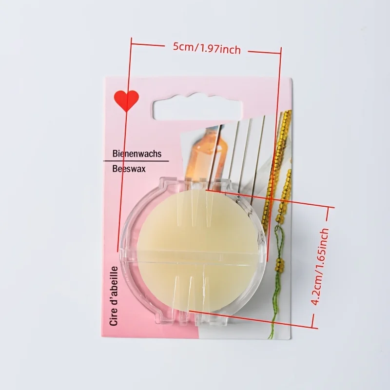 1 unidad de Acondicionador de Hilo de Coser con Cera de Abeja, con Caja, para Acolchado y Fortalecimiento de Hilos