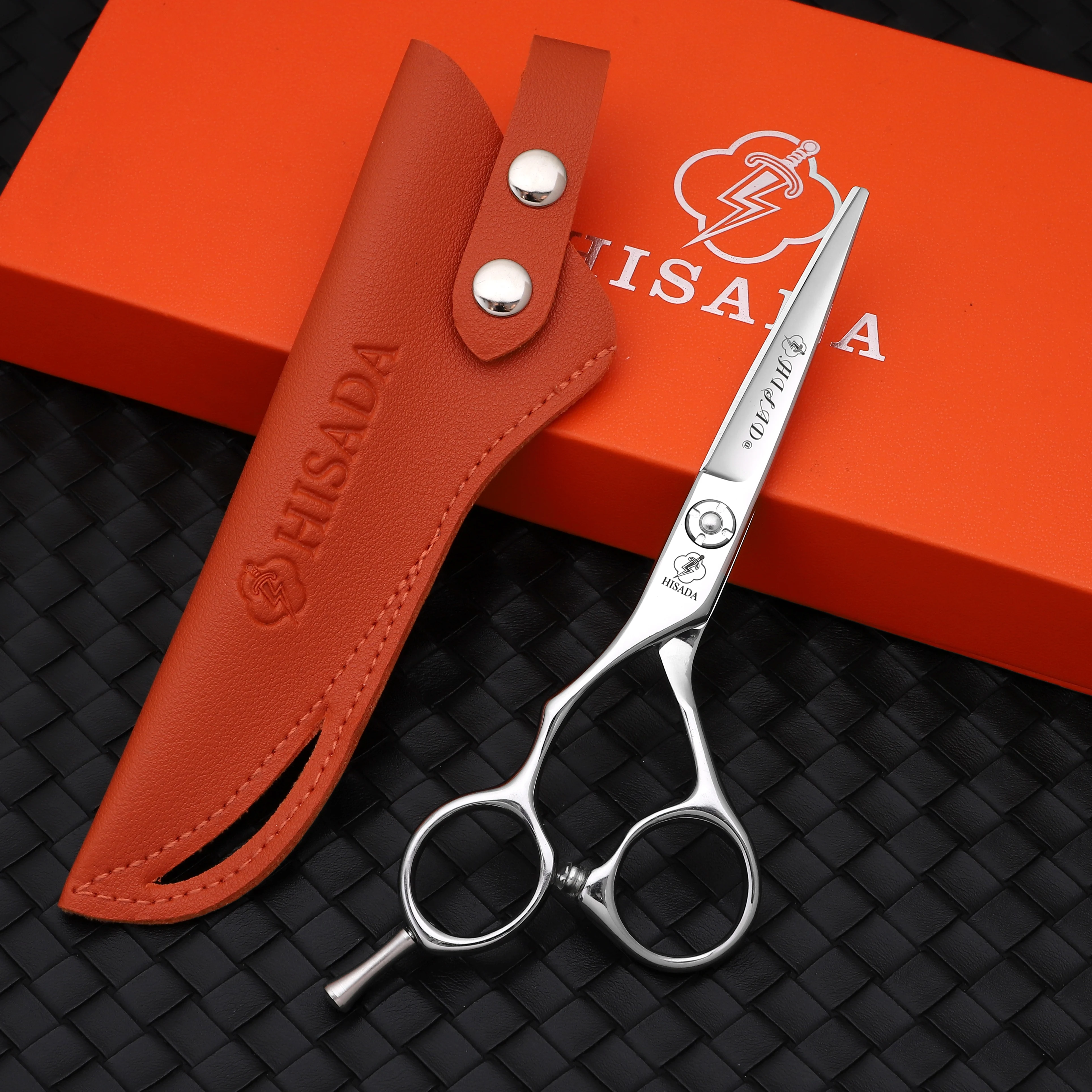Tijeras de peluquería HISADA para zurdos de 5.5 pulgadas, exclusivas para estilistas, material VG10, herramientas de peluquería.