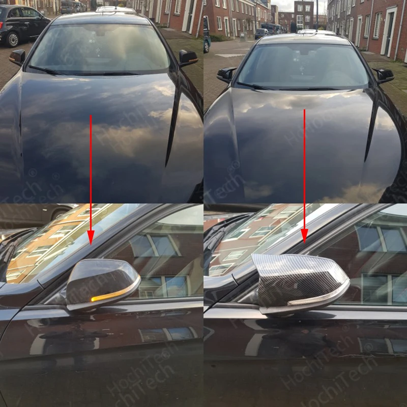 2 uds M Look Auto vista trasera de coche cubierta de espejo lateral embellecedor para BMW I3 I3S I 3 Series 2013 2014 2015 estilo de apariencia de fibra de carbono