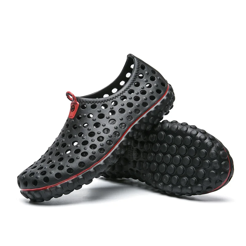 Gran oferta de verano para hombres y mujeres, sandalias de playa al aire libre, zapatos con agujeros, par de deportes acuáticos, zapatos de secado rápido, zapatos acuáticos