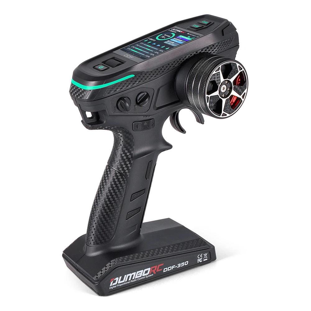Transmisor DDF-350 DUMBORC con receptor 2,4G 10CH mando a distancia de Radio Digital para RC coche barco tanque LCD sistema FHSS