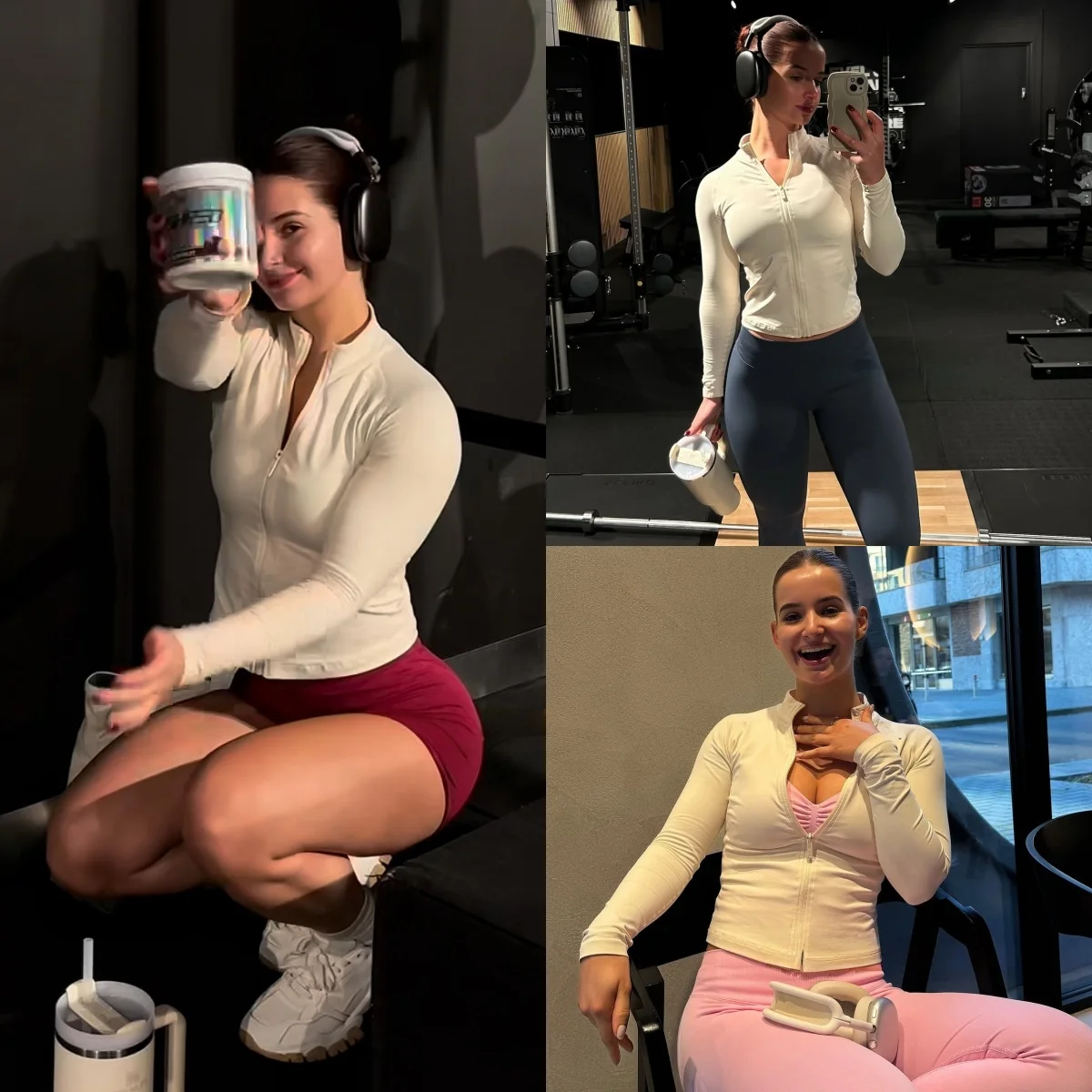 Chaqueta de entrenamiento sin costuras con cuello levantado para mujer - Top de entrenamiento de gimnasia para yoga con cremallera frontal ajustada