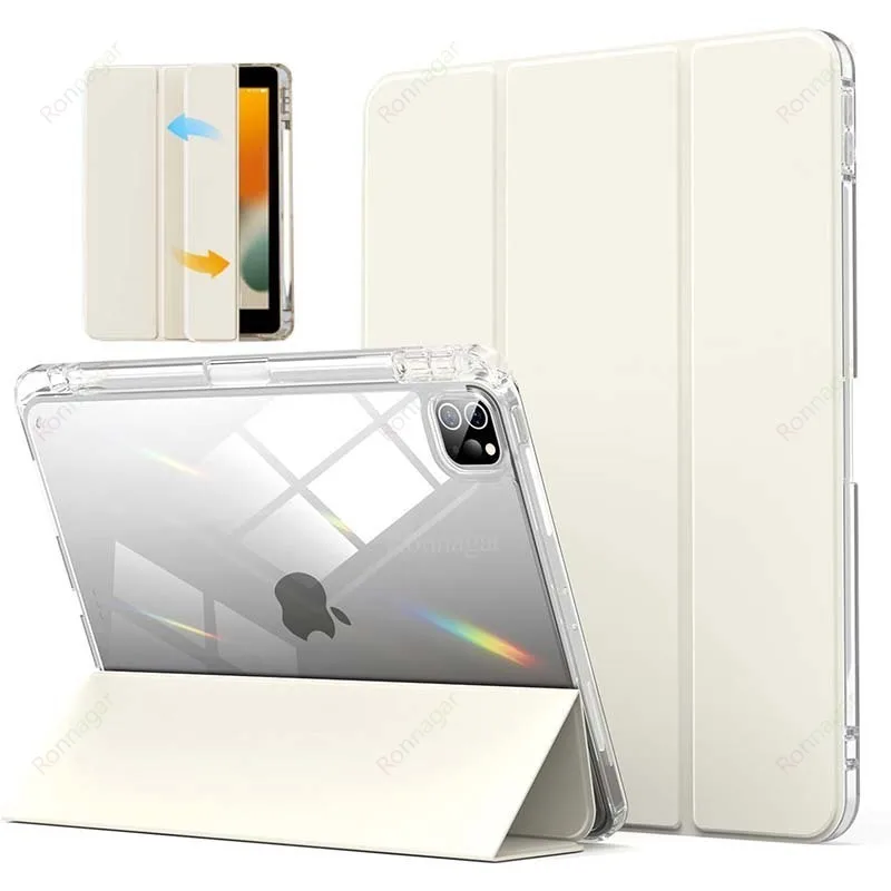Funda con Soporte para Lápiz para iPad A16 A19 12.ª 11.ª Generación 2026 Air11 13 Air8 M4 M3 M2 Pro11 12.9 13 M4 M5 Air4 5 10 9 8 7 9.7 10.2 10.5