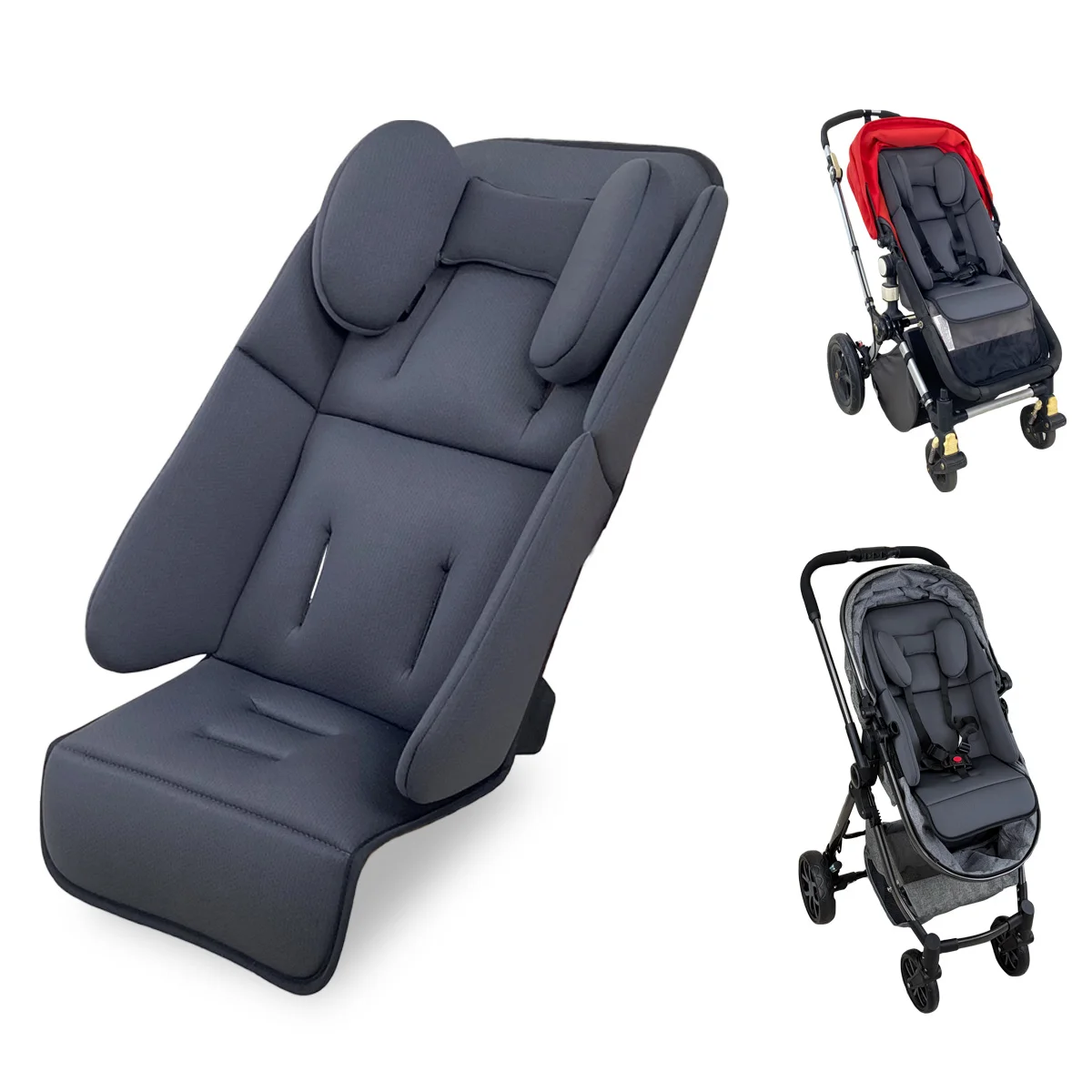 Cojín universal para asiento de cochecito de bebé, compatible con Uppababy Vista V2, V3 Cruz V2, 2 en 1, inserto cómodo para recién nacidos y niños pequeños