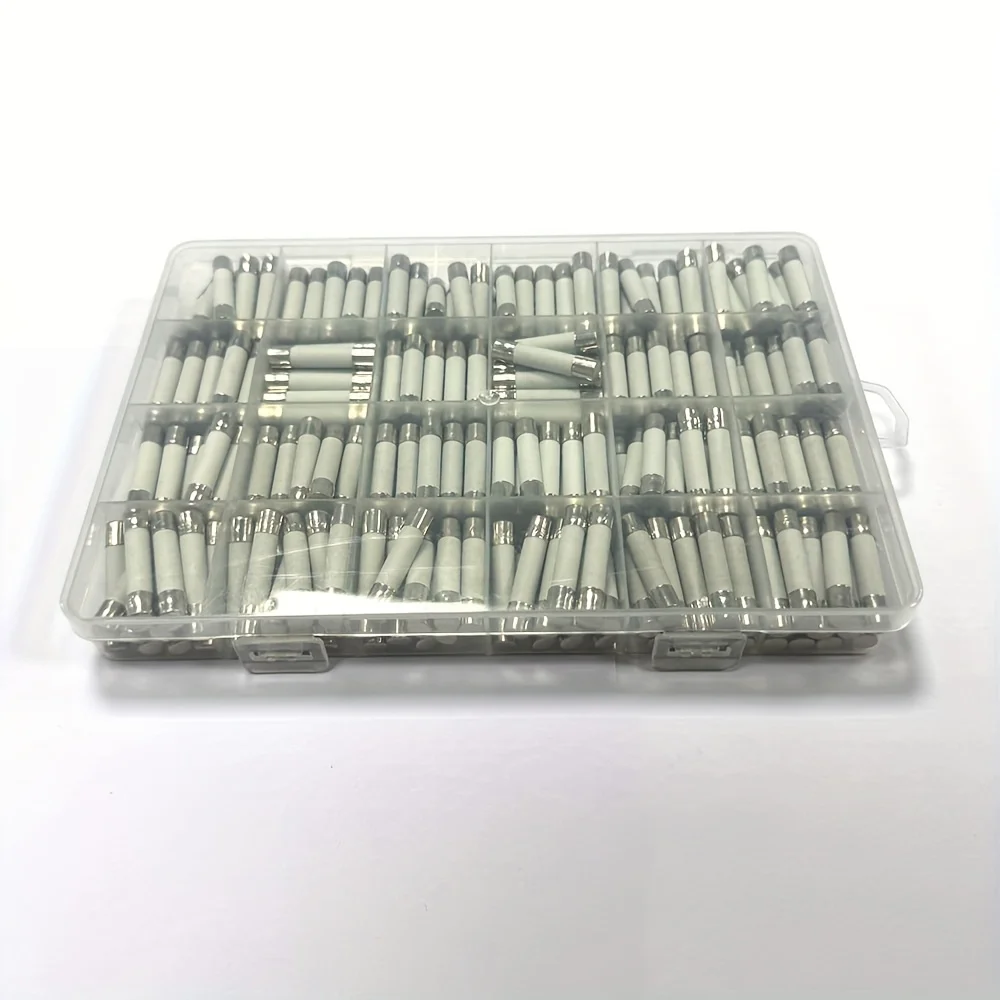 240 unids/caja 24 valores 6x30mm fusible cerámico de soplado rápido 250V 0.1A 0.2A 0.5A 1A 1.5A 2A 2.5A 3A 3.15A 4A 5A 6A 10A 15A 20A 25A30A