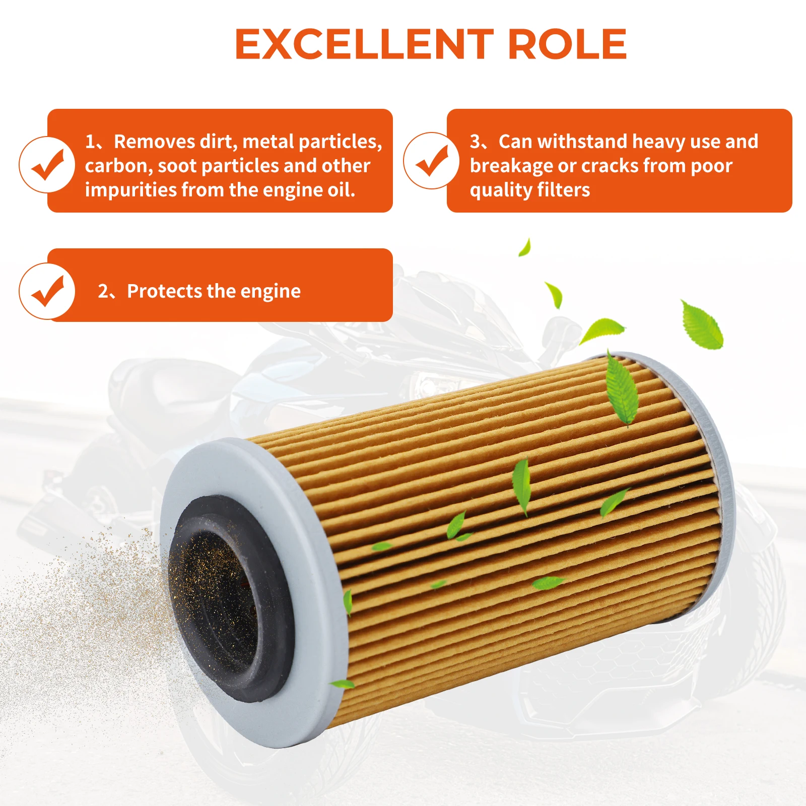Filtro de aceite con Kit de sellado para Can-Am Spyder SM6-SE6 1330 RT/F3, modelos 2014, 2015, 2016, 2017, 2018, 2019, 2020, 2021