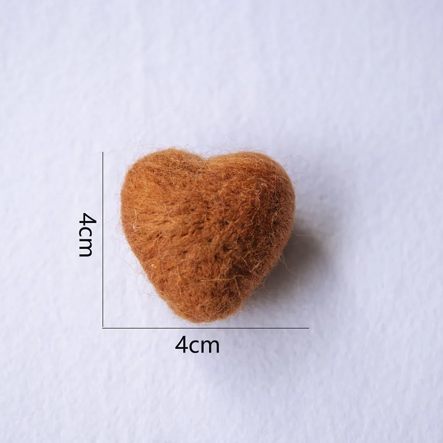 Accesorios de fotografía recién nacido fieltro de lana amor corazón accesorios de fotografía estudio de bebé