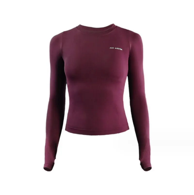 Camisas de Yoga de manga larga, ropa deportiva para mujer, ropa deportiva para gimnasio, mujer, para correr