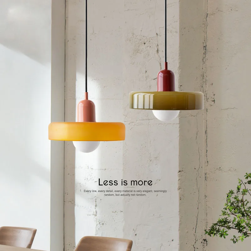 Candelabro de cristal Retro nórdico para sala de estar, comedor, dormitorio, cocina, decoración de iluminación moderna, accesorio de iluminación Retro E27LED