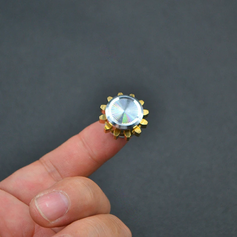 Fidget Spinner Mini engranaje de Metal giroscopio juguete antiestrés portátil adultos aliviador de estrés autismo TDAH niños cumpleaños regalo de Navidad