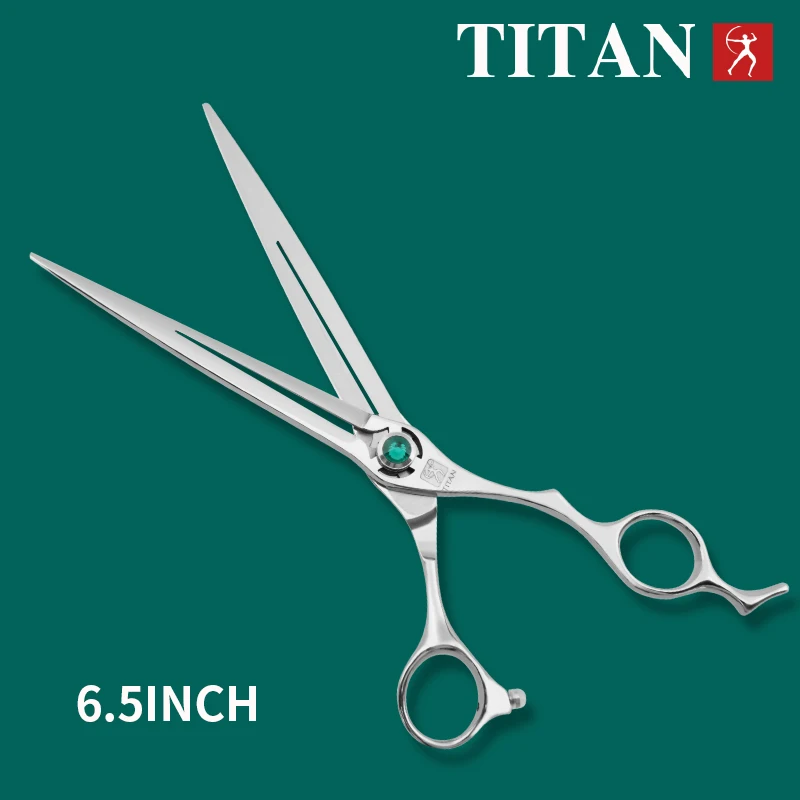 TITAN 7.0 Tijeras Profesionales de Peluquería Canina de 7.5 Pulgadas, Herramientas para Mascotas, Máquina de Corte para Perros, Tijeras de Peluquería para Mascotas