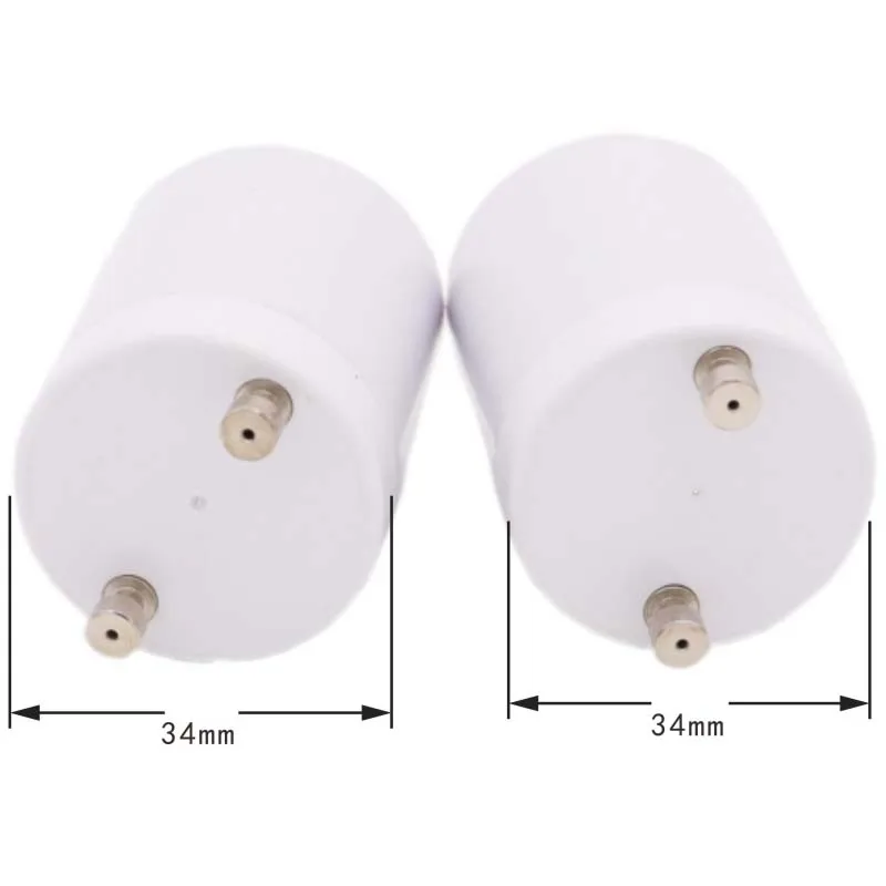 1 Uds GU24 a E27 portalámparas convertidor Base de cabeza de luz Led E26 luz LED de ahorro tornillo halógeno adaptador de casquillo de bombilla blanco