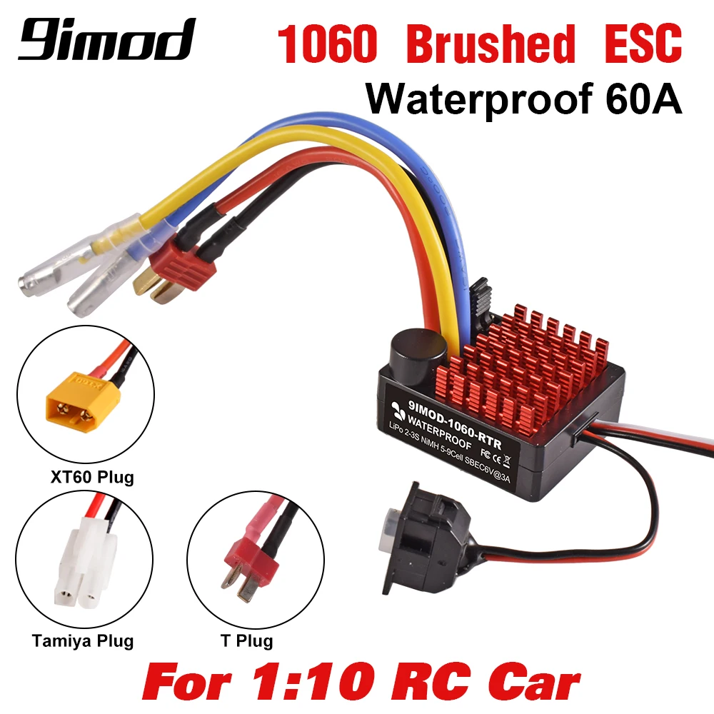 9IMOD 60A cepillado Fahrregler Fahrtenregler controlador de velocidad ESC Dokument 1/10 RC Car