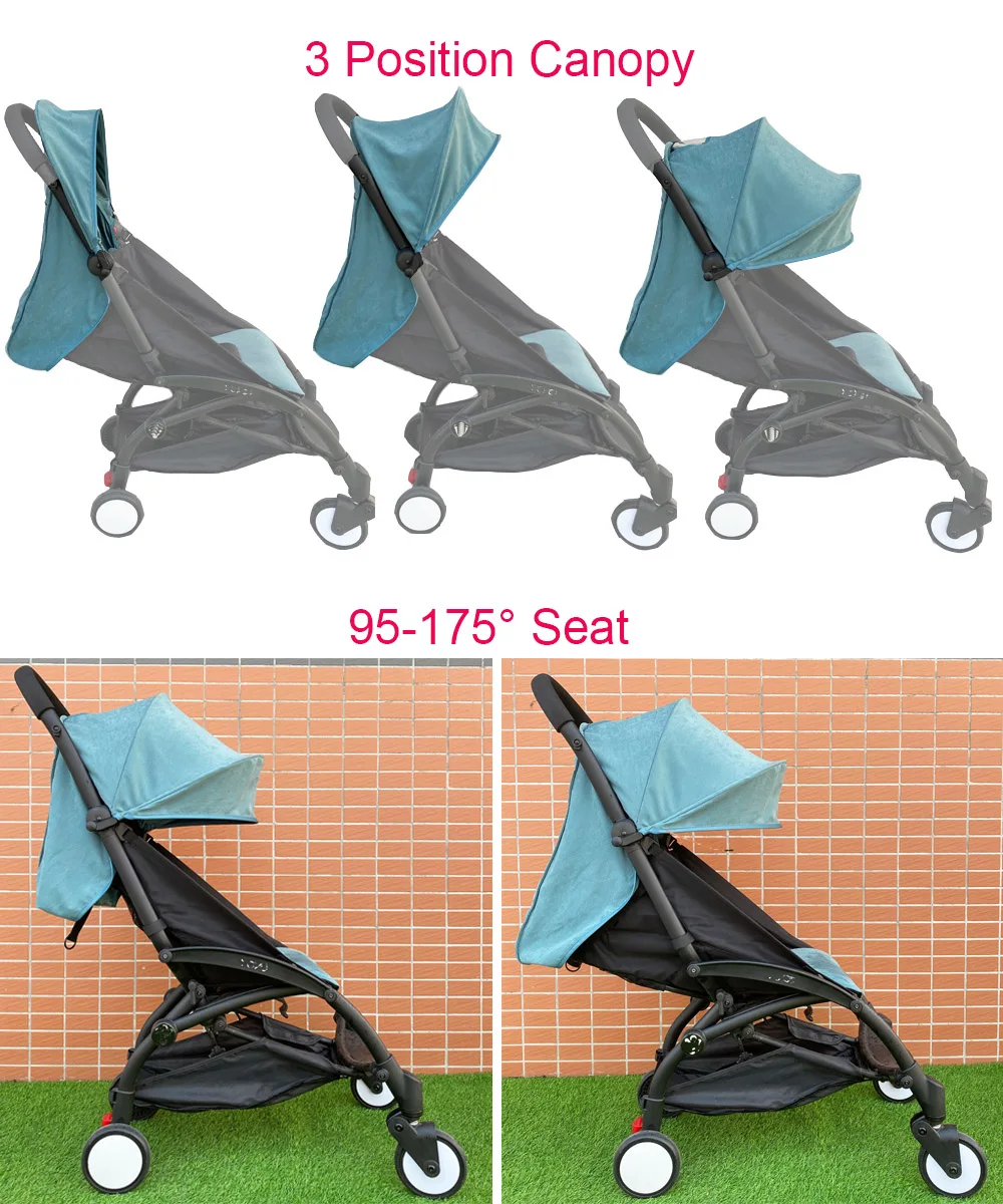 COLU KID ®   Accesorios para cochecito de bebé, toldo solar impermeable y cojín de asiento de repuesto Compatible con Babyzen YOYO YOYO2