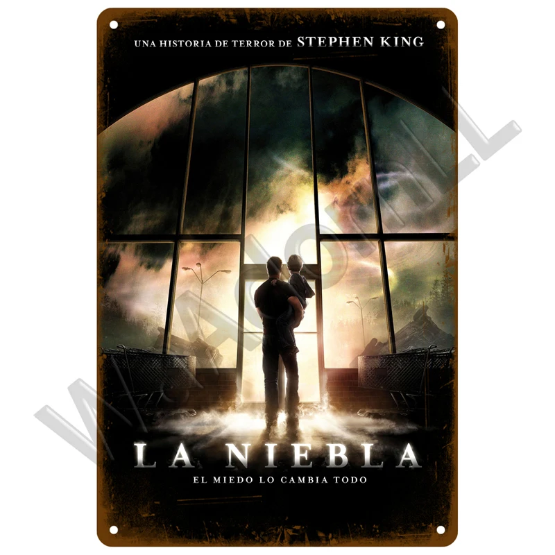 Letrero de estaño Retro, decoración de pared de Metal estética para sala de estar, cine, cartel de Metal Vintage, película decorativa Industrial, póster de películas