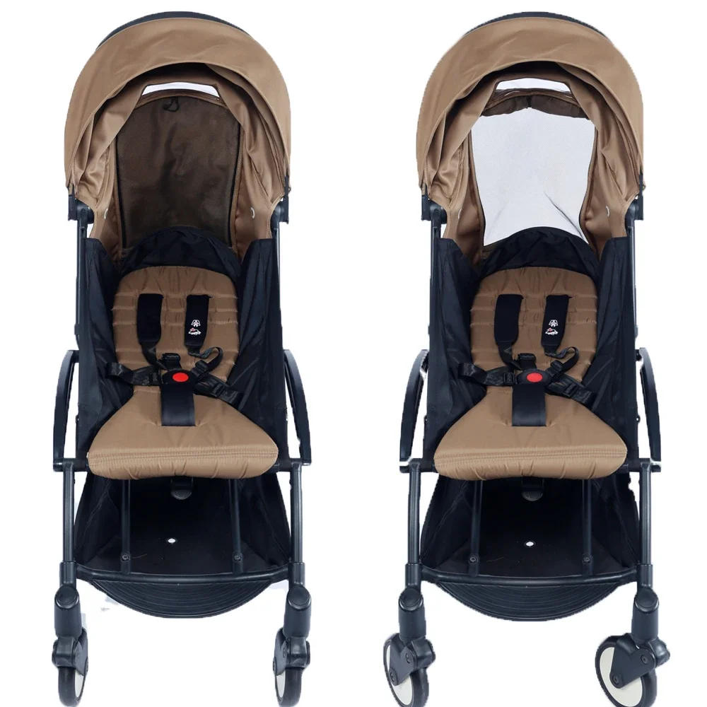 3 unids/set 175 °   Funda de dosel, cojín de asiento, accesorios de cochecito ajustables para Yoya/Babythrone YOYO, colchón de asiento con sombrilla