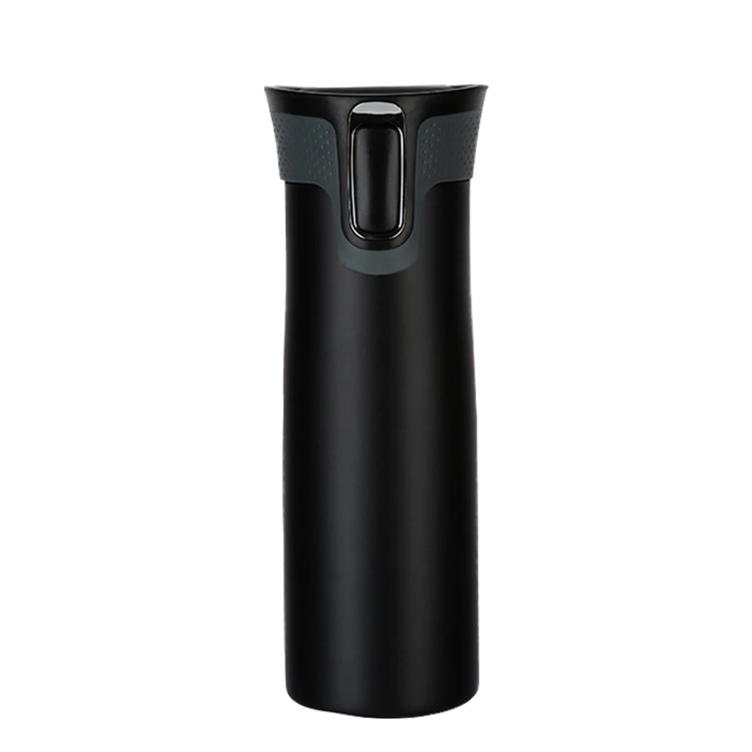 1 taza térmica de café para coche de acero inoxidable, material interior SUS 304, taza de viaje aislada con tapa antiderrames