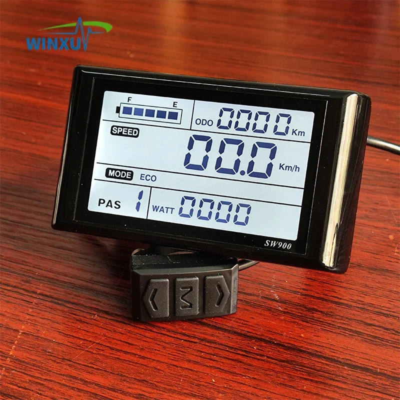 24V 36V 48V 250W 350W E-bike Motor sin escobillas controlador Universal SW900 pantalla LCD PAS Kit para bicicleta de montaña eléctrica Scooter