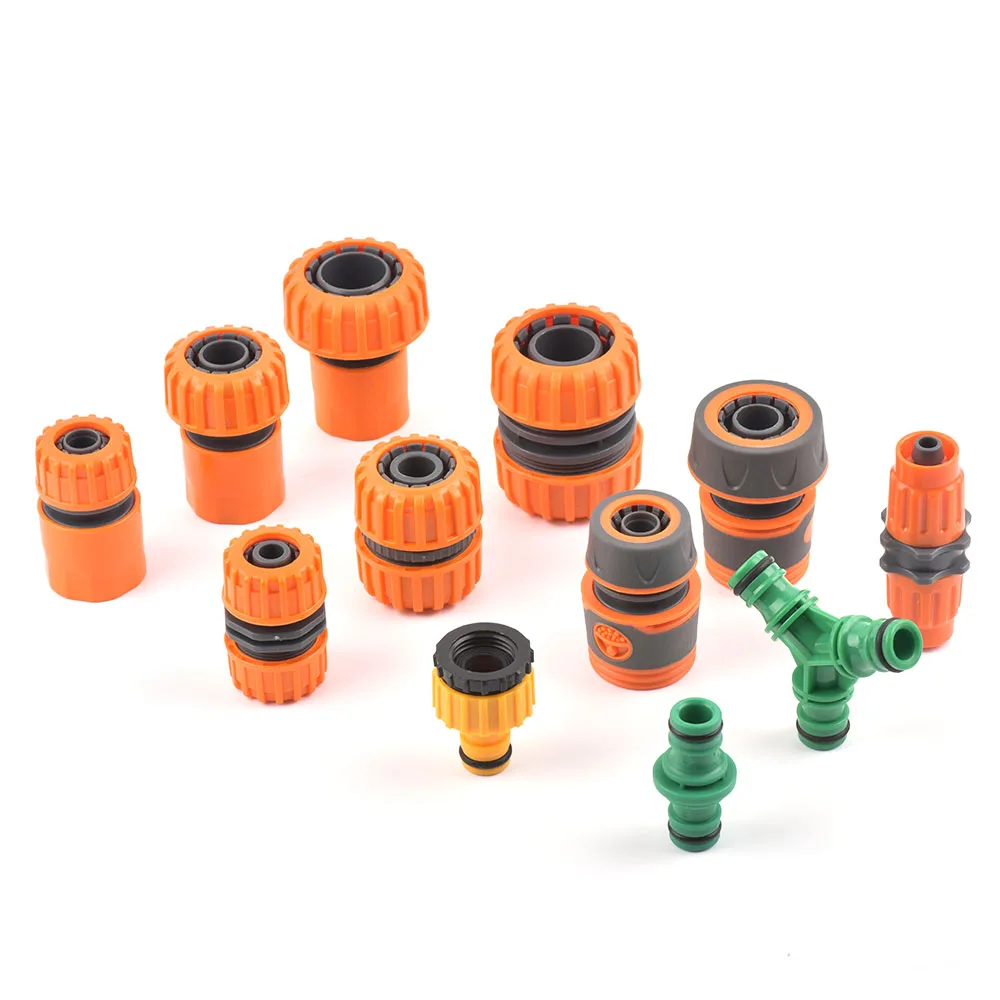Conector rápido para manguera de jardín, acoplador de tubería de 1/2 3/4 y 1 pulgada, conector de parada de agua, sistema de riego de junta de reparación de 32/20/16mm