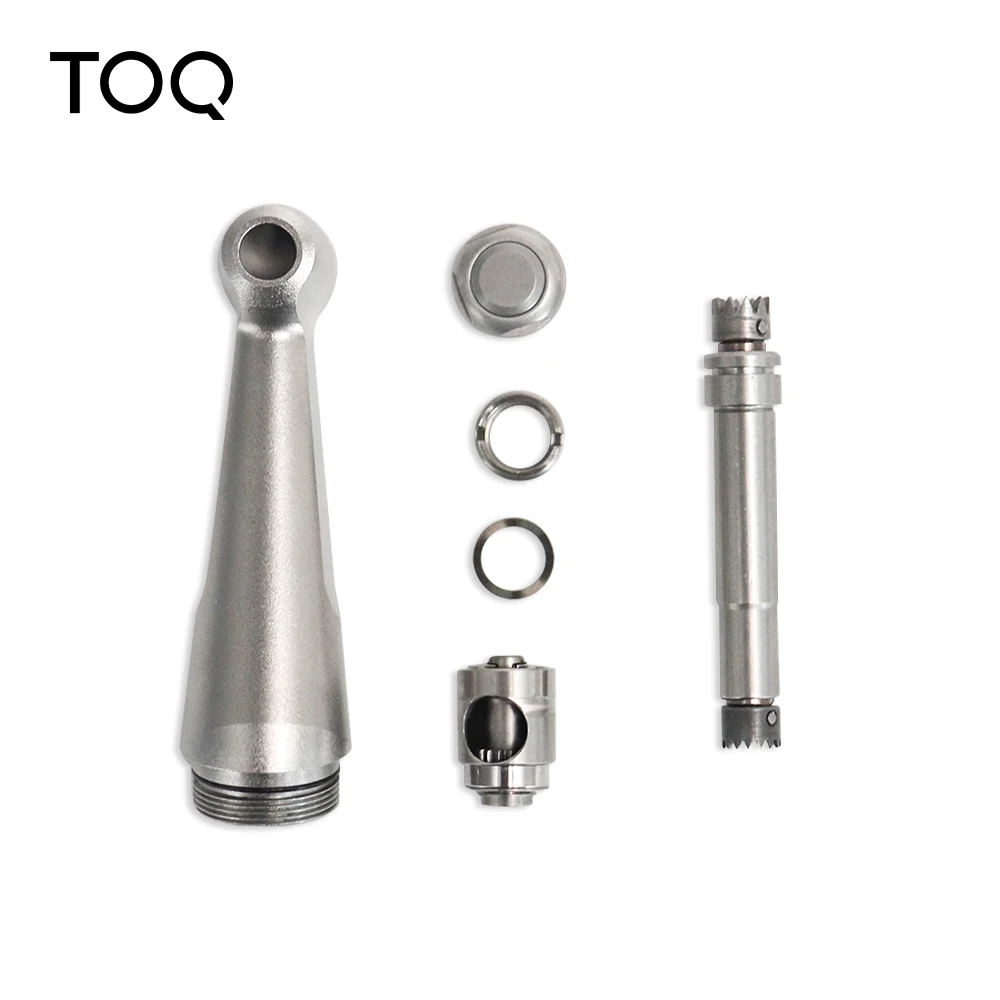 5 piezas: cabezal completo para el pie de mano de baja velocidad Dental FX 23, cabezal de repuesto para turbina de aire, compatible con 2 botones y con rodamiento de bolas.