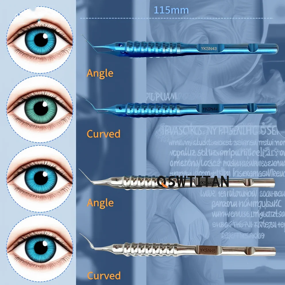 Pinzas de capsulorrexis de incisión pequeña oftálmica de 1,8mm instrumentos quirúrgicos oftálmicos de acero inoxidable