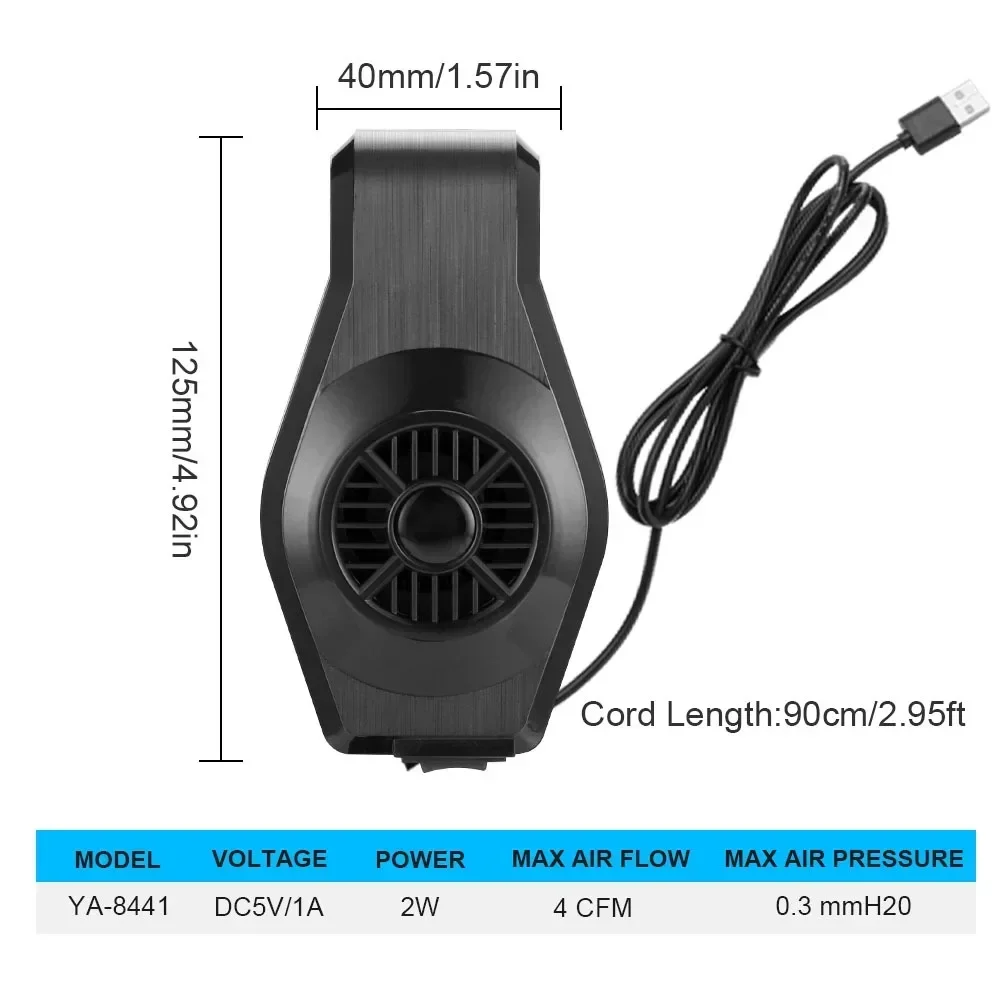 Ventilador de refrigeración de acuario USB con Control de velocidad, Mini potente impermeable silencioso para disipación de calor de tanque de plantas de camarones y peceras