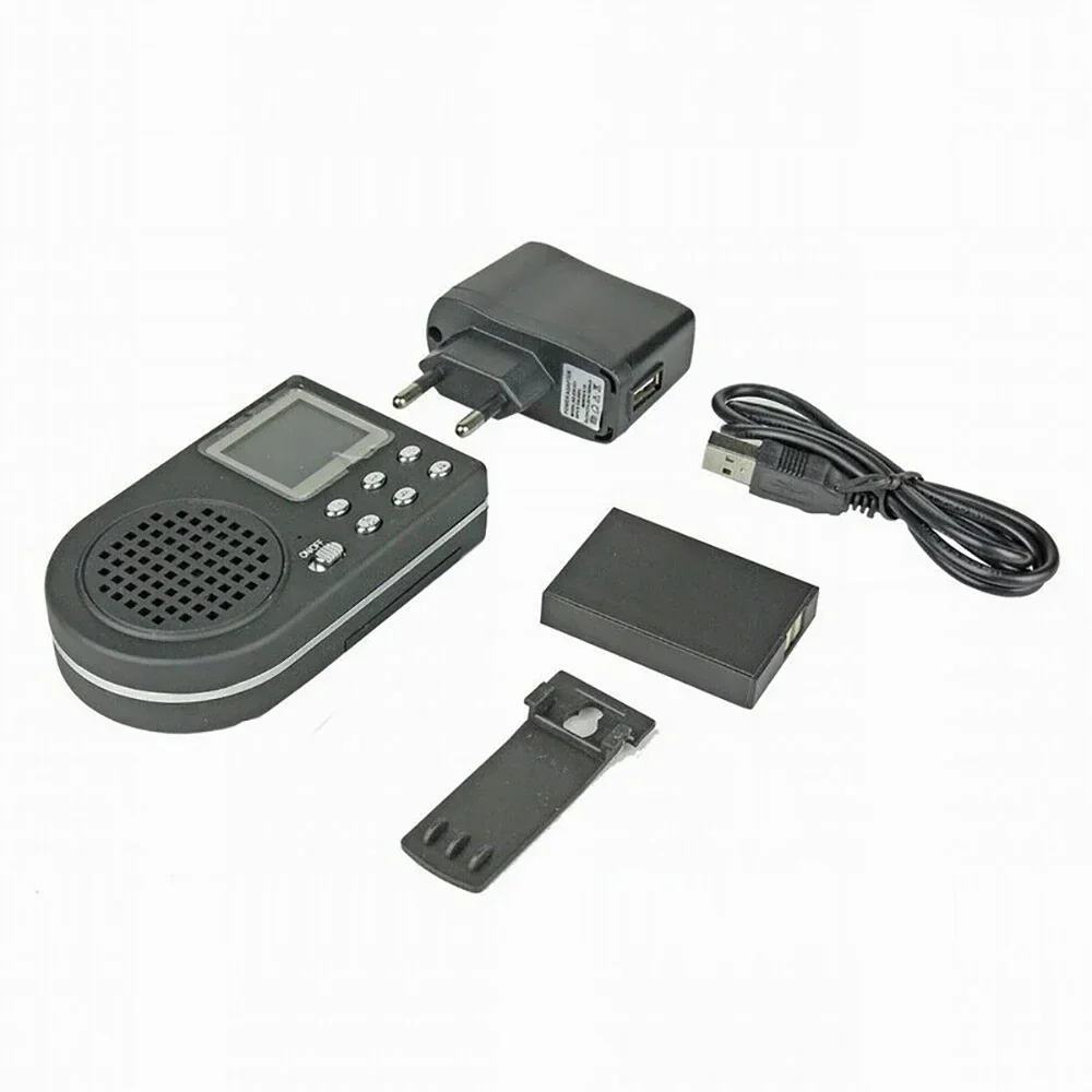 Altavoz con sonido para exteriores, 20w, 123dB, con 110 sonidos de aves, reproductor MP3, pantalla LED, llamada de sonido, Control remoto opcional