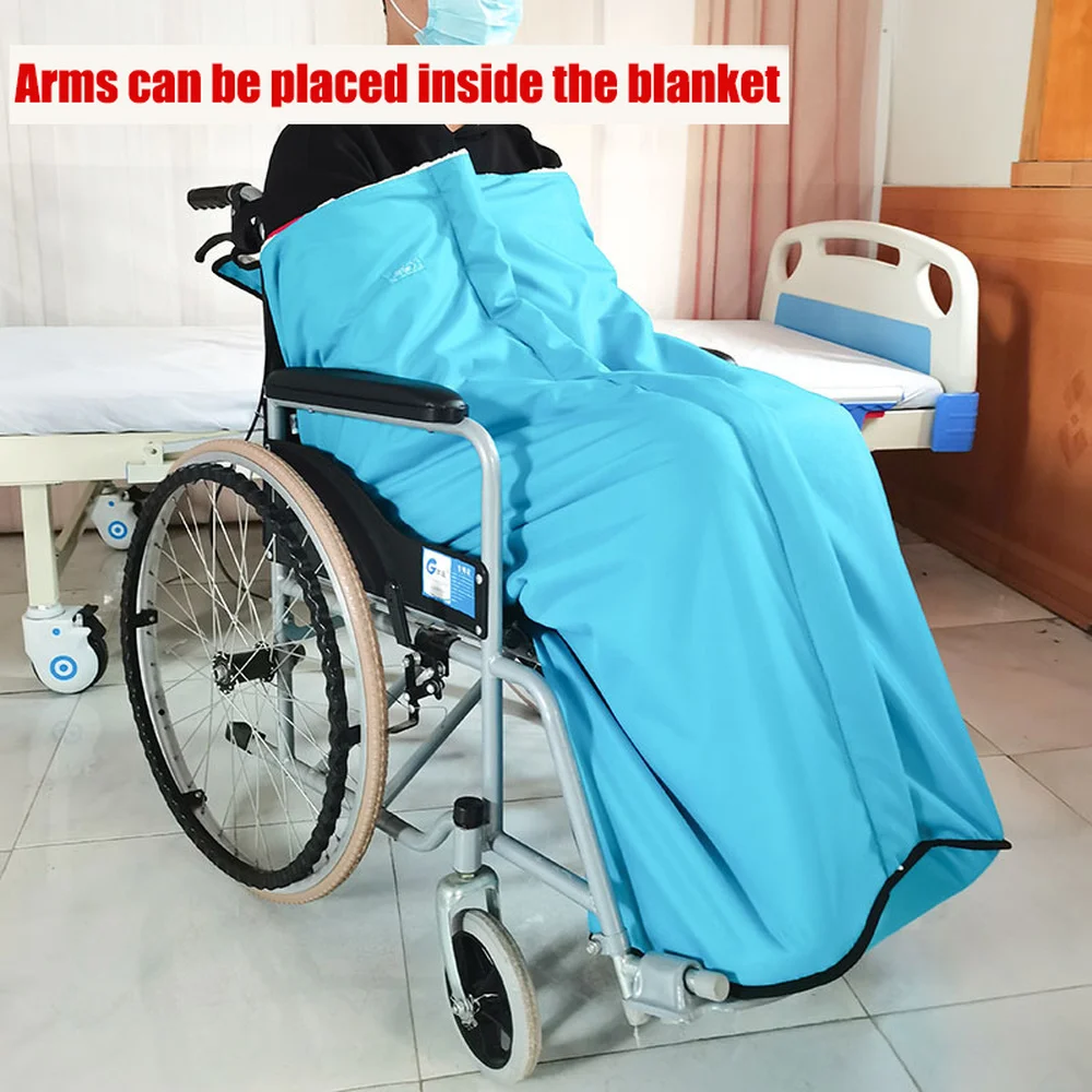 Manta para Silla de Ruedas, Cálida, Anti-frío, Resistente al Viento, Impermeable, Calentador de Piernas y Cintura para Ancianos, Productos de Protección para la Salud