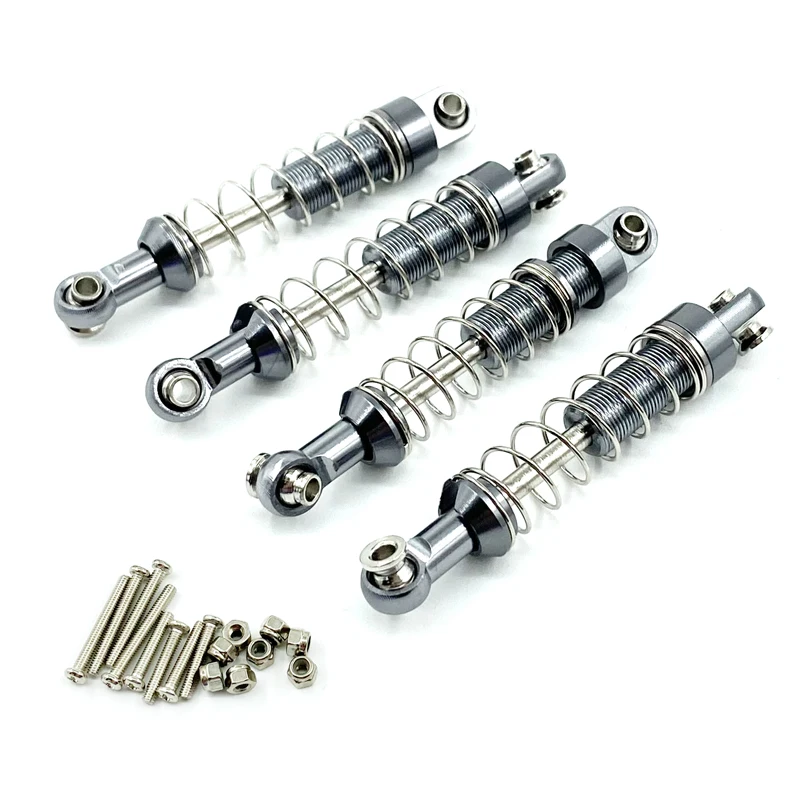 WPL C14 C24 MN D90 D91 D96 D99 D99S MN90 MN98 MN99S 4 Uds amortiguador de Metal RC coche actualizaciones piezas Accesorios