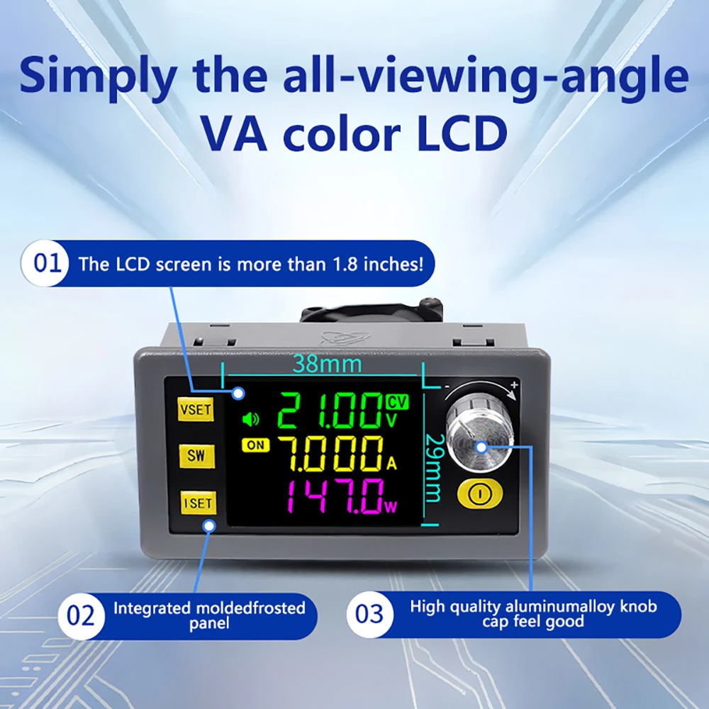 Convertidor DC Buck Boost SK60/SK120/SK150, Fuente de Alimentación de Laboratorio Regulada Ajustable CNC, Módulo de Corriente y Voltaje Constante