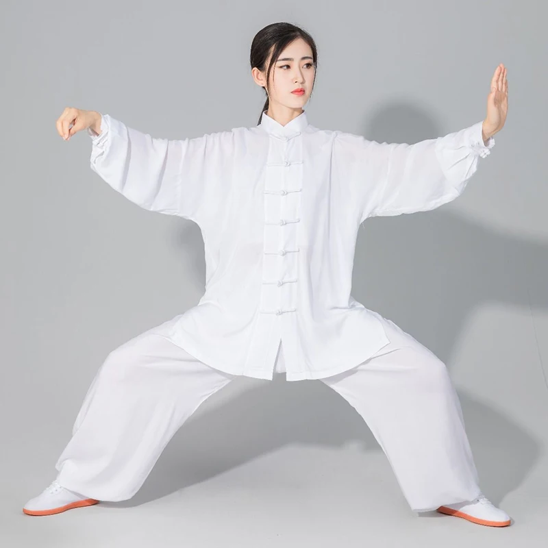 Uniforme chino de Tai Chi, ropa de algodón Wushu Kung Fu, traje de artes marciales para niños y adultos, traje Tang de actuación Taichi Taiji