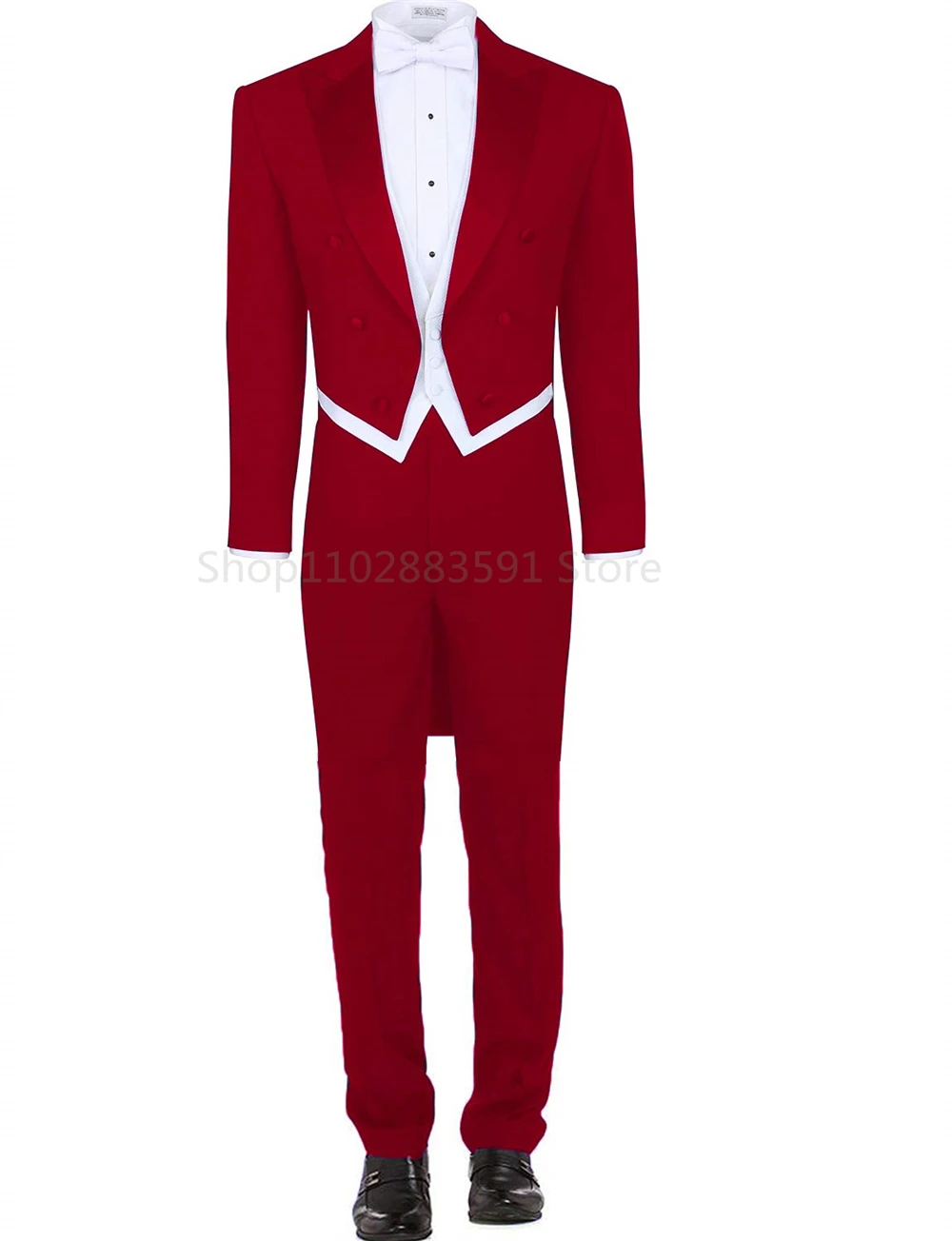 Traje de esmoquin de estilo italiano para hombre, chaqueta con chaleco y pantalones, color negro, Formal, ajustado, PARA CENA DE graduación, 3 piezas