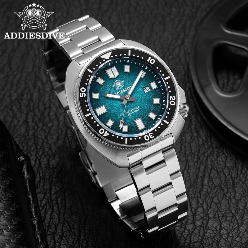 ADDIESDIVE Japan2115 nuevo reloj para hombre con cristal de zafiro BWG9 ultraligero luminoso 200m reloj de pulsera resistente al agua relojes de cuarzo de lujo