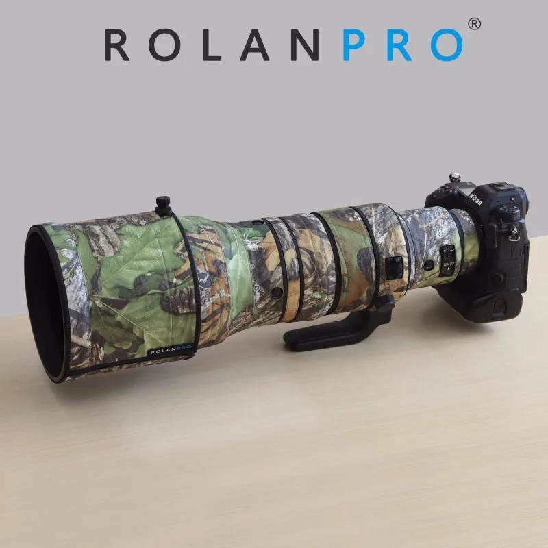 ROLANPRO-abrigo de camuflaje con lente impermeable para Nikon Z 400mm F2.8 TC VR S, funda protectora para lluvia, NIKKOR Z400 400 2,8 F/2,8