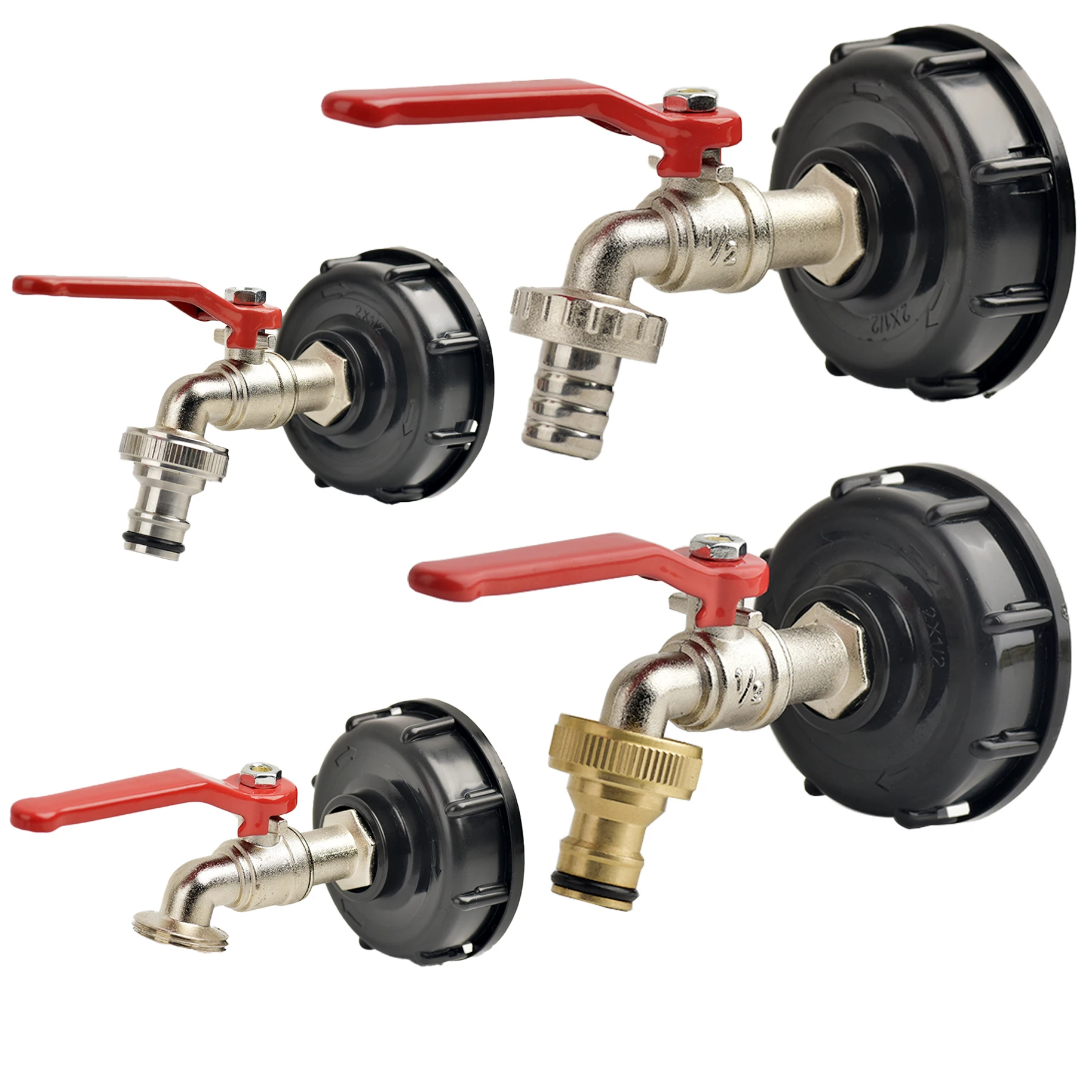 Grifo de salida IBC con conector de 3/4 de pulgada - Adecuado para la mayoría de contenedores IBC - Grifo exterior estándar de la UE para tanques de agua