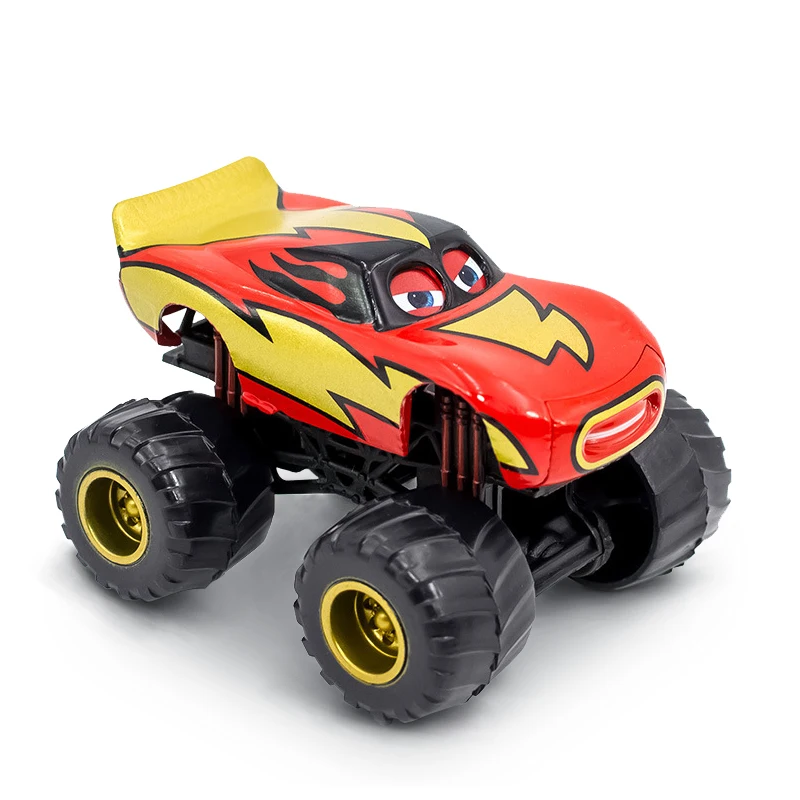 Pixar Cars 3 Vehículo Todoterreno de Aleación con Ruedas Grandes, Modelo de Coche de Lluvion McQueen I-Screamer Wrestler, Juguetes para Niños, Regalos de Navidad