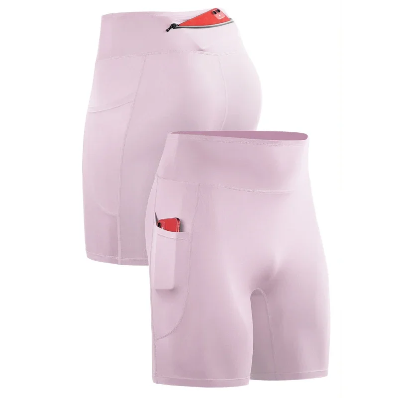 Pantalones cortos con bolsillo para correr al aire libre para hombre, mallas para gimnasio, ciclismo, Fitness, montar, baloncesto, senderismo, entrenamiento, deporte, ropa de fútbol 5