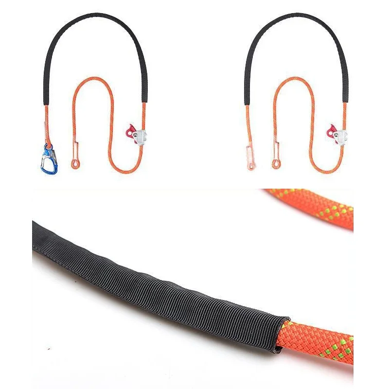 Cuerda de Seguridad de 12 mm para Electricistas, Ajustable en Altura, Cinturón Plano para Prevención de Caídas, Equipo de Seguridad para la Construcción