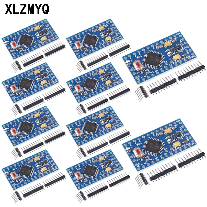 10 Uds Pro Mini 328 Mini 3,3 V/8M 5V/16M ATMEGA328 ATMEGA328P-AU 3,3 V/8MHz 5V/16MHZ para Arduino Kit electrónico DIY